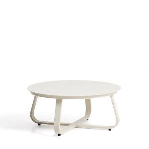 Masa de cafea exterior ecru din metal 80 cm Tamaris Kave Home