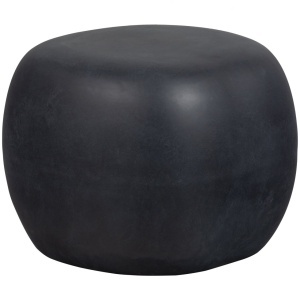 Masa de cafea exterior gri antracit din ceramica 50 cm Pebble Woood