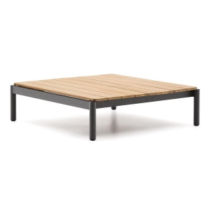 Masa de cafea exterior maro/gri din lemn 89x91 cm Sorells Kave Home