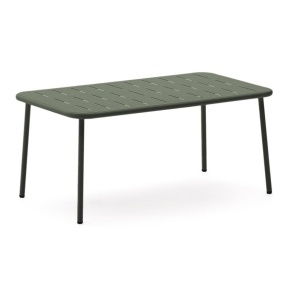 Masa de cafea exterior verde din metal 50x90 cm Zivia Kave Home