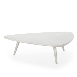 Masa de cafea gri din lemn 130x138 cm Emory Thai Natura