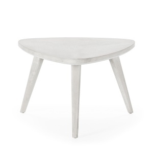 Masa de cafea gri din lemn 55x65 cm Emory Thai Natura