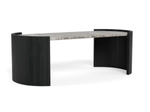Masa de cafea gri/neagra din marmura 60x125 cm Zafra Actona Company