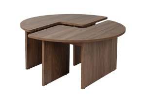 Masa de cafea maro 90 cm Moira Walnut Nordure
