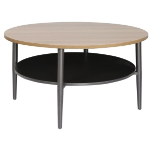 Masa de cafea maro/neagra din metal 80 cm Ella The Home Collection
