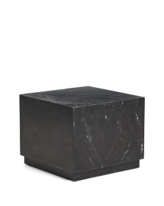 Masa de cafea neagra din marmura 50x50 cm Sorein Kave Home
