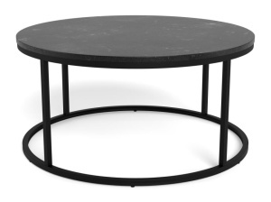 Masa de cafea neagra din metal 80 cm Spiro Quiet Object