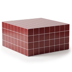 Masa de cafea rosu burgund 80x80 cm Mosaico Quiet Object