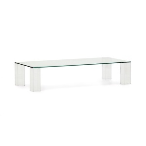 Masa de cafea transparenta din sticla 60x140 cm Adularia Kave Home