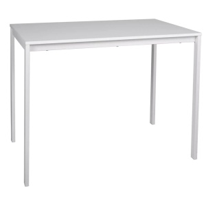Masa dining alb antic din metal 60x100 cm Mario The Home Collection