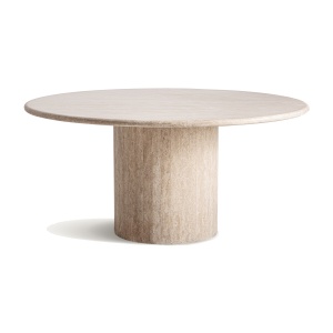 Masa dining bej din piatra 160 cm Thiennes Vical Home