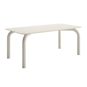 Masa dining din ceramica crem 90x180 cm Elio Quiet Object