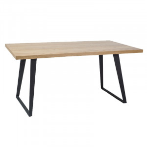 Masa dining din metal si lemn 90x150 cm Falcon Lity Signal Meble