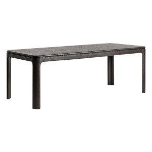Masa dining extensibila neagra din lemn 100x220(320) cm Buken Vical Home