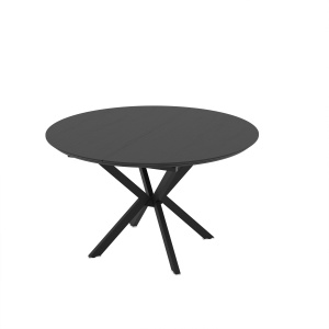Masa dining extensibila neagra din lemn 126(160) cm Naira Quiet Object