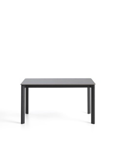 Masa dining exterior gri grafit din piatra 80x140 cm Anafi Kave Home