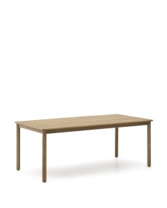 Masa dining exterior maro din lemn 100x200 cm Sori Kave Home
