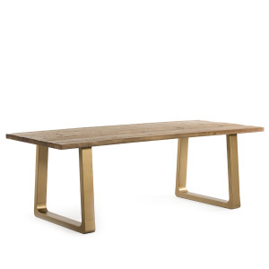 Masa dining maro/aurie din lemn 95x220 cm Rodgers Thai Natura