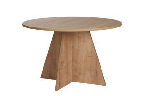 Masa dining maro deschis 120 cm Virella Nordure