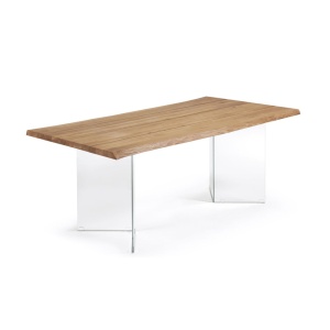 Masa dining maro din lemn 100x180 cm Lotty Kave Home