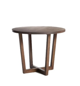 Masa dining maro din lemn 90 cm Nahla Dark Kave Home
