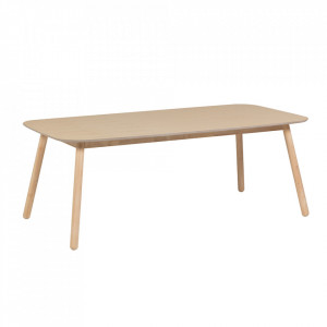 Masa dining maro din lemn de arbore de cauciuc 70x140 cm Batilde Kave Home