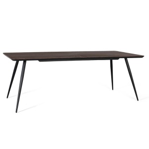 Masa dining maro/neagra din lemn 100x200 cm Noral Giner y Colomer