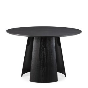 Masa dining neagra 120 cm Zuri The Home Collection