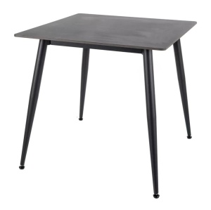 Masa dining neagra din metal 80x80 cm Rion The Home Collection