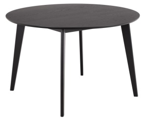 Masa dining negru din lemn 120 cm Roxby Actona Company