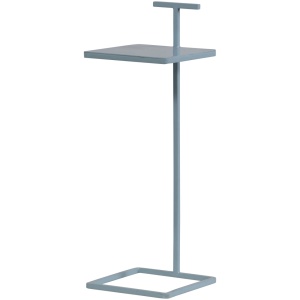 Masa laterala albastru deschis din metal 22x22 cm Toste Woood