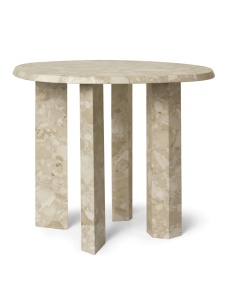Masa laterala bej nisipiu din marmura 54 cm Taula Ferm Living