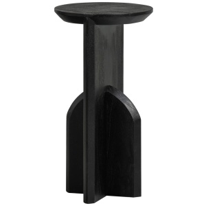 Masa laterala din lemn negru 30 cm Kioni Woood