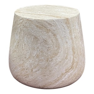 Masa laterala exterior crem din ceramica 48 cm Bonn House Nordic