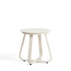 Masa laterala exterior ecru din metal 48 cm Tamaris Kave Home