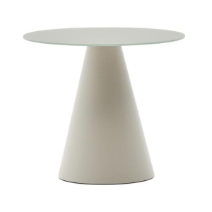 Masa laterala gri din metal 50 cm Wilshire Kave Home