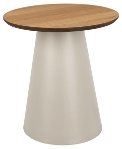 Masa laterala gri/maro din metal 45 cm Soli Actona Company