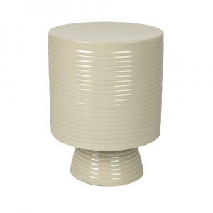 Masa laterala ivorie din metal 35 cm Sven Quiet Object