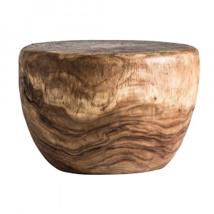 Masa laterala maro din lemn 50 cm Chitsa Vical Home
