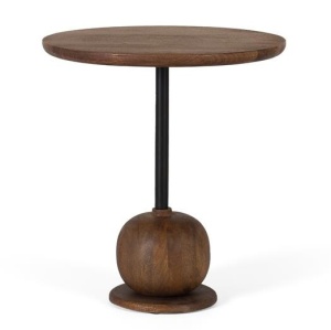 Masa laterala maro/neagra din lemn 45 cm Thalia Giner y Colomer