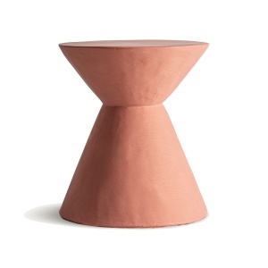 Masa laterala maro teracota din ciment 42 cm Freya Vical Home