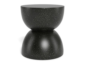 Masa laterala neagra din ciment 40 cm Murcia Quiet Object