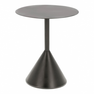 Masa laterala neagra din metal 48 cm Yinan Kave Home