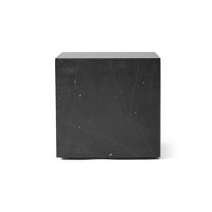Masuta de cafea neagra din marmura 40x40 cm Plinth Cubic Menu