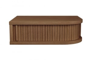 Noptiera de perete maro inchis Farsta Woodman