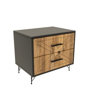 Noptiera gri/maro Felicita The Home Collection