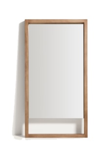 Oglinda de podea dreptunghiulara maro din lemn 96x181 cm Vatro Kave Home