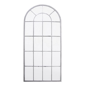 Oglinda decorativa gri din metal 65x140 cm Saxon Esschert Design