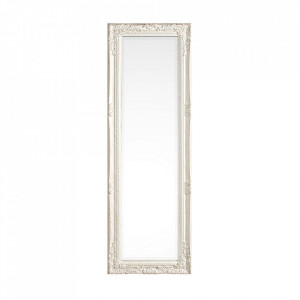 Oglinda dreptunghiulara alba din lemn 42x132 cm Miro Bizzotto