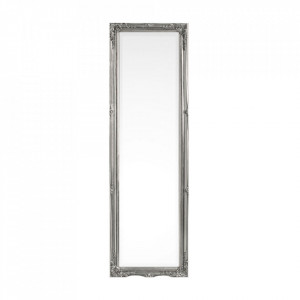 Oglinda dreptunghiulara argintie din lemn 36x126 cm Miro Bizzotto